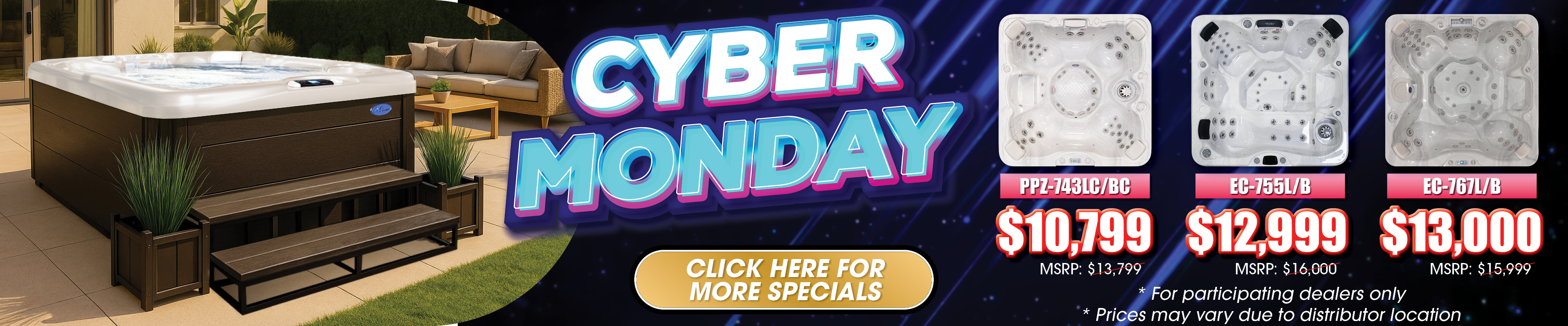 Calspas hot tub being used in a family setting - Bryan