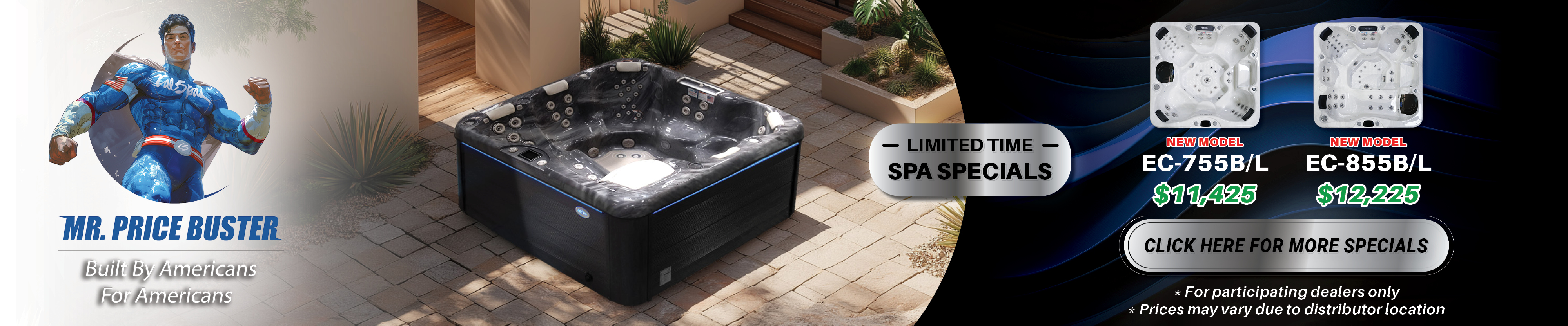 Calspas hot tub being used in a family setting - Bryan